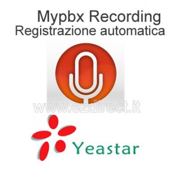 Yeastar licenza registrazione programmata Mypbx U300