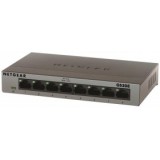 Netgear Netgear Gigabit Ethernet Switch a 8 porte 10/100/1000 Mbps non schermate autosensing e MDI-M