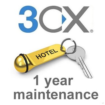 3CX hotel senza PMS + 1 year maintenance