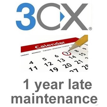 3cx Standard edition 8SC 1 year late maintenance