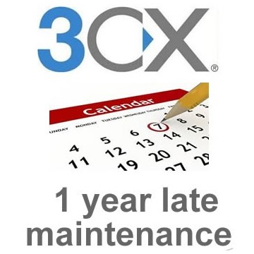 3cx Pro Edition 16SC 1 year late maintenance