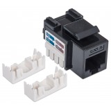 Frutto Keystone RJ45 Cat.6 UTP non schermato Nero