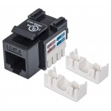 Frutto Keystone RJ45 Cat.6 UTP non schermato Nero