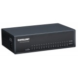 Switch Hub ethernet 10/100Mbps 16 porte desktop in metallo