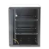 Armadio Rack 19'' a muro 9 unit&agrave; sezione unica prof. 450 Nero