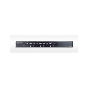 ATEN 8-Port 1U PDU, Metered by bank, Switched by outlet (8 x C13) 10Amp