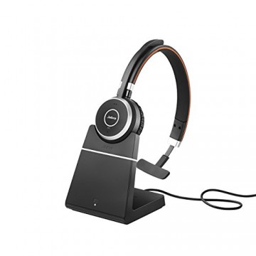 Jabra Evolve 65 UC Mono con base di ricarica e Dongle 370 USB bluetooth