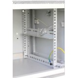 Armadio Rack 19'' a muro 15 unità sezione unica prof. 600mm Grigio