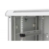 Armadio Rack 19'' a muro 15 unità sezione unica prof. 600mm Grigio