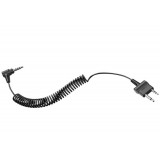 Sena 2-way Radio Cable with Straight Type for Midland or Icom Twin-pin Connector for Tufftalk