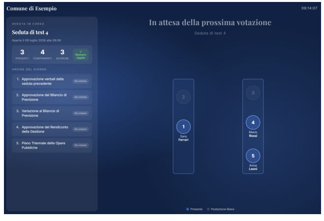 gestione interventi in consiglio comunale ezmeeting