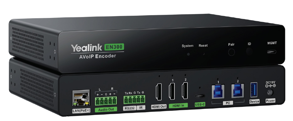 Encoder AVoIP Dante yealinke n300