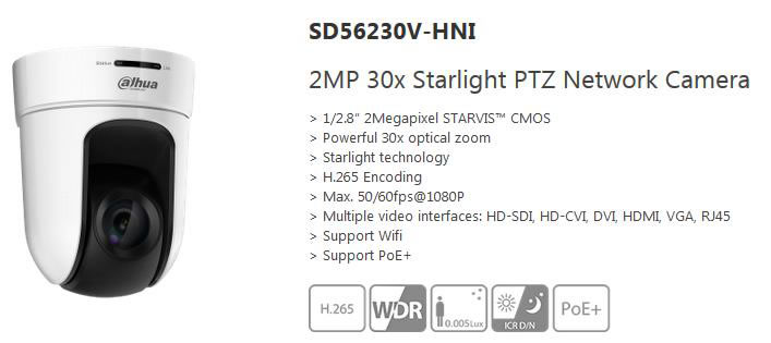 Dahua SD56230V-HNI 2 MP 30x zoom