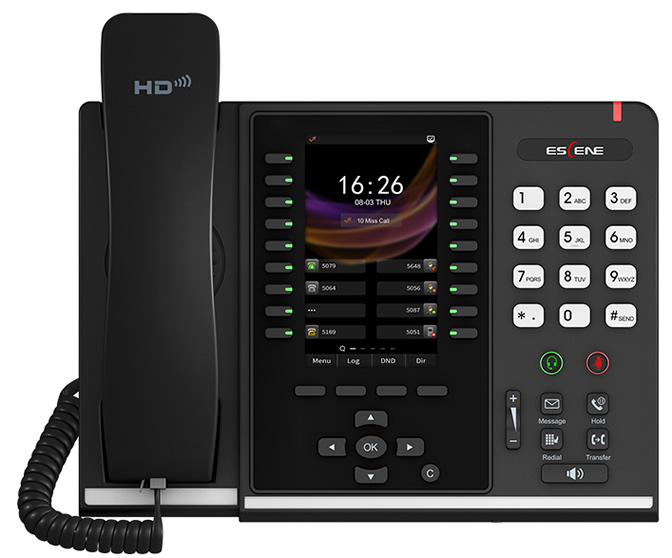 escene es680 telefono gigabit usb