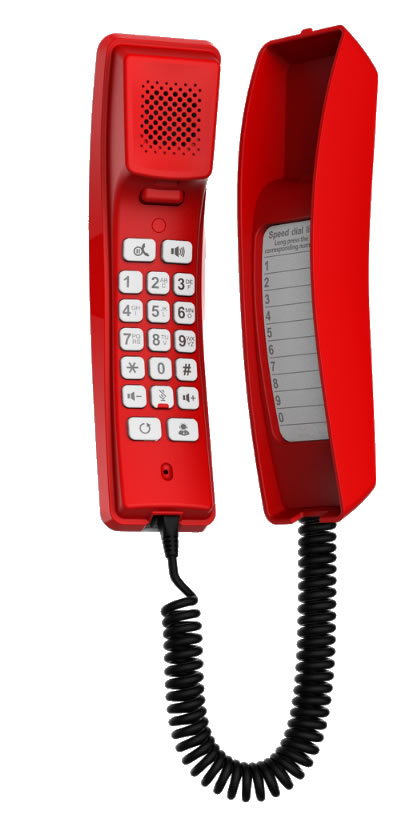 fanvil h2u red telefono ip rosso