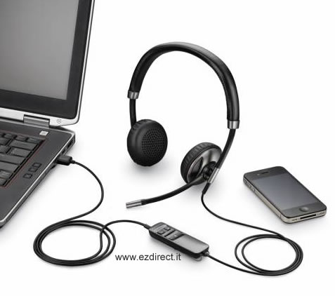 Cuffia microfono professionale con filo per telefono pc e tablet al miglior  prezzo - Centralini Telefonici