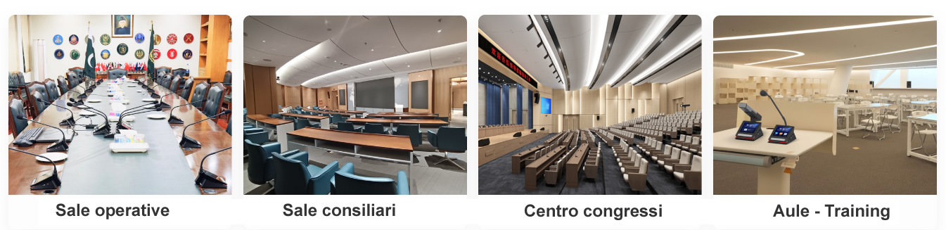 impianto audio per conferenze e traduzione per centro congressi