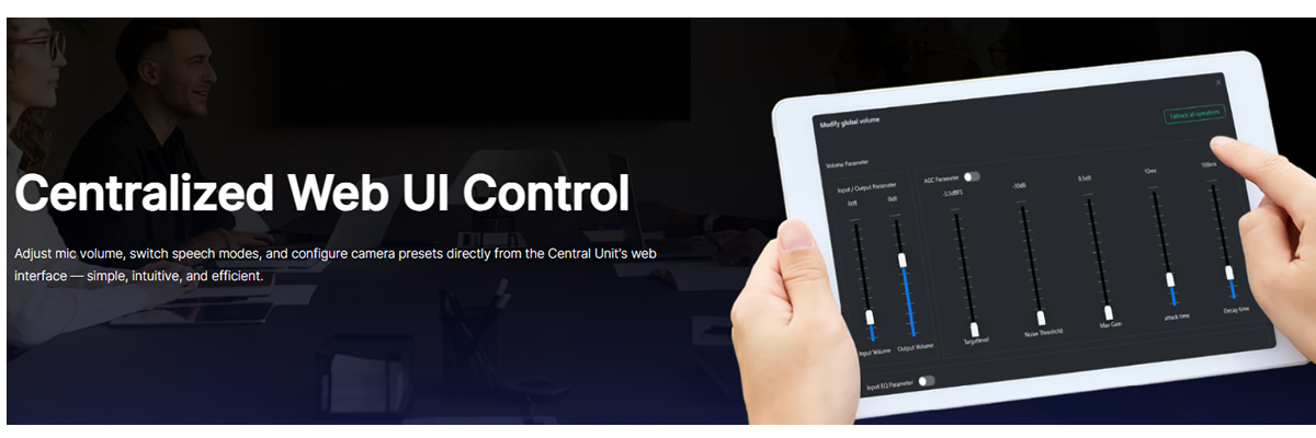 gestioen via web traduzione simultanea e microfoni gooseneck