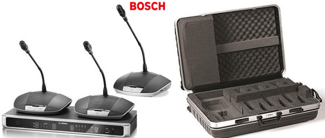 Microfoni Bosch kit demo valigia